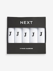 White 100% Cotton Handkerchiefs 5 Pack - Image 1 of 3