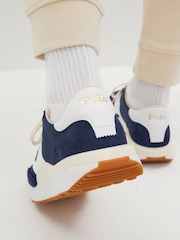 Polo Ralph Lauren Navy Suede & Nylon Train 89 Trainers - Image 2 of 7