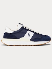 Polo Ralph Lauren Navy Suede & Nylon Train 89 Trainers - Image 3 of 7