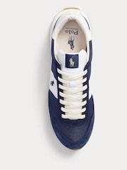 Polo Ralph Lauren Navy Suede & Nylon Train 89 Trainers - Image 5 of 7