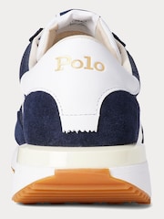 Polo Ralph Lauren Navy Suede & Nylon Train 89 Trainers - Image 6 of 7