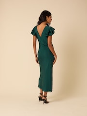 Nobodys Child Green Lola Midi Plain Dress - Image 2 of 5