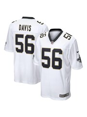 Nike White NFL New Orleans Saints Game Road Jersey - Demario Davis Youth - Image 1 of 3