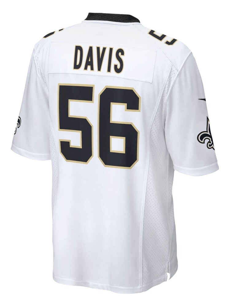Nike White NFL New Orleans Saints Game Road Jersey - Demario Davis Youth - Image 3 of 3