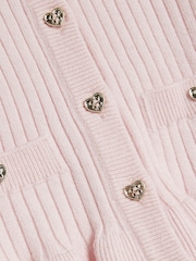 River Island Pink Collar Cardigan & Flared Leggings Set - Image 5 of 5
