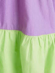 River Island Girls Orange Cut-Out Colourblock Dress - Image 4 of 4