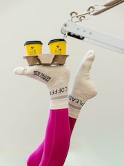 Mardy Bum Active Club Cream Grip Socks - Image 3 of 3