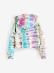 Multi Tie Dye Cropped Hoodie (3-16yrs) - Image 6 of 7