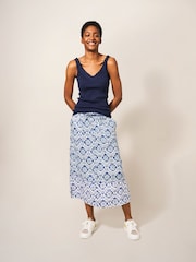 White Stuff Blue 100% Cotton Seabreeze Vest - Image 3 of 5