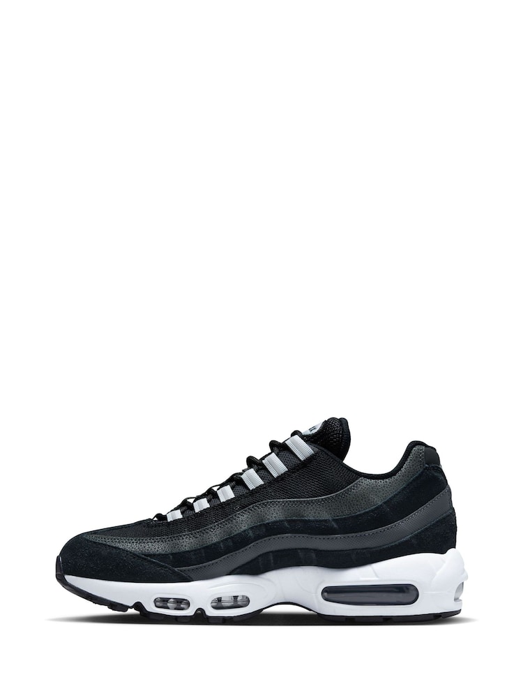 Nike Blue/Black Air Max 95 Trainers - Image 4 of 12