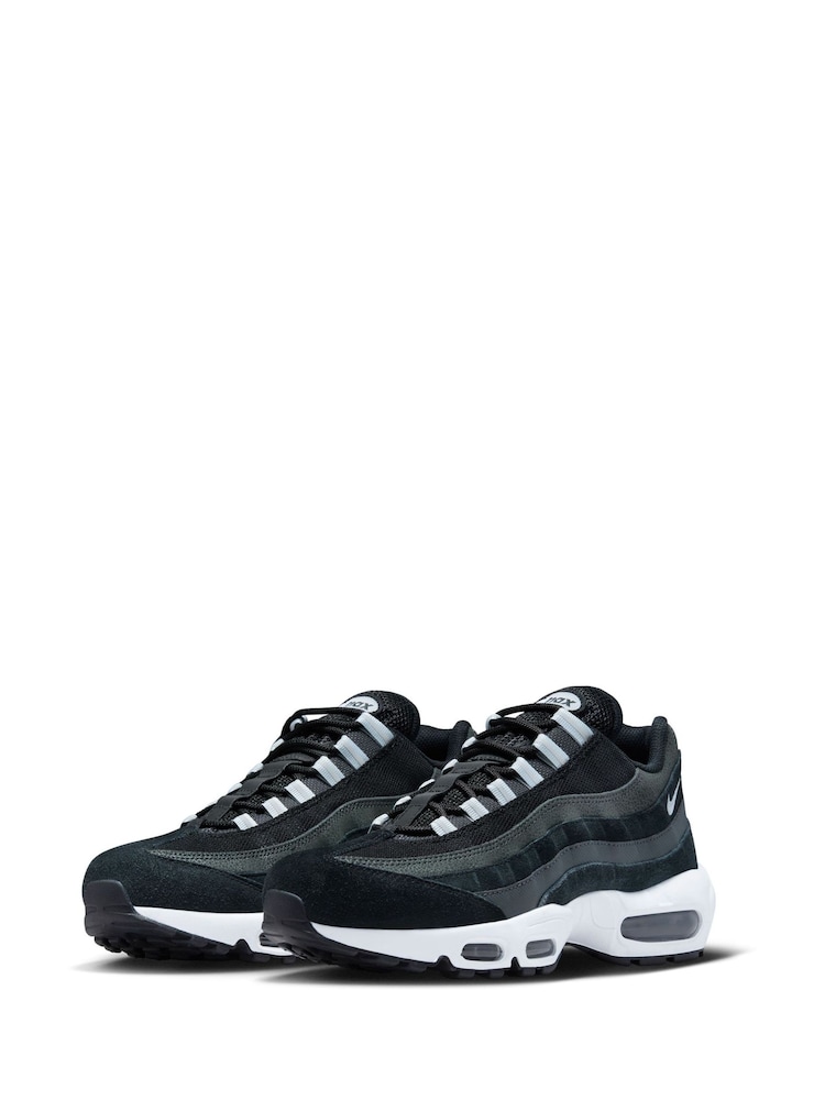 Nike Blue/Black Air Max 95 Trainers - Image 5 of 12