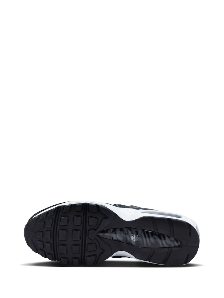 Nike Blue/Black Air Max 95 Trainers - Image 7 of 12