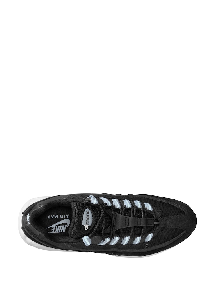 Nike Blue/Black Air Max 95 Trainers - Image 8 of 12