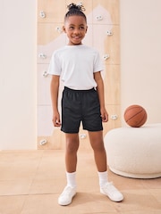 Black Single Sports Shorts (3-16yrs) - Image 1 of 4