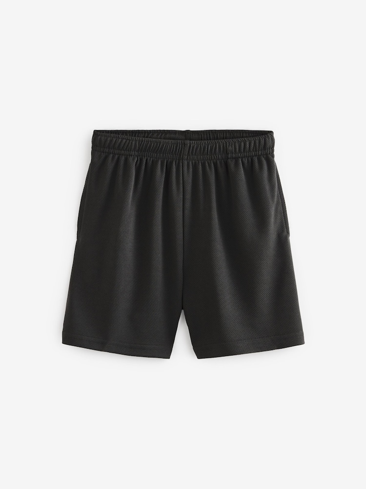 Black Single Sports Shorts (3-16yrs) - Image 3 of 5