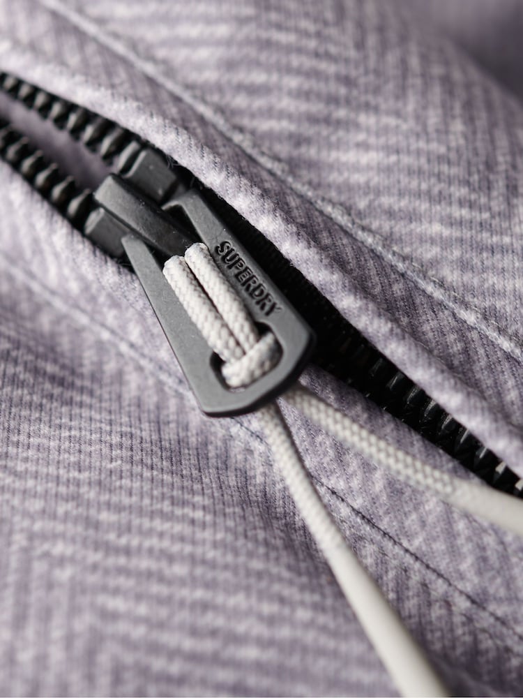 Superdry Grey Marl Tweed Longline Puffer Jacket - Image 7 of 7