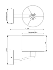 Chrome Como Wall Light - Image 6 of 6