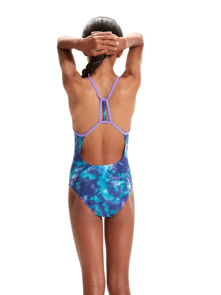 Bañador con estampado digital integral y diseño de tiras en la espalda de Speedo - Imagen 2 de 9
