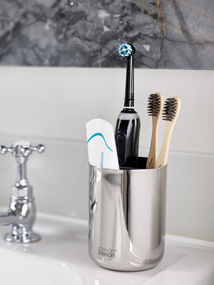 Joseph Joseph EasyStore Luxe Stainless Steel Toothbrush Caddy - Image 1 of 6
