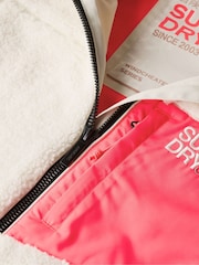 Superdry Off White Fleece Trekker Jacket - Image 5 of 5