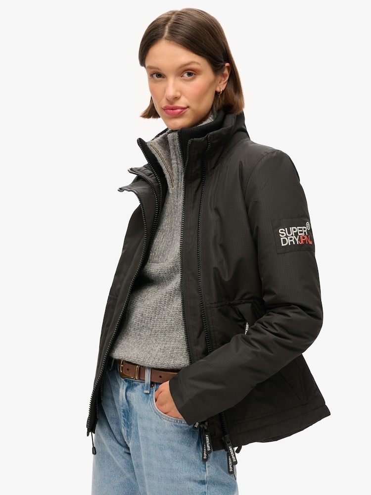 Superdry Black Mountain Windbreaker Jacket - Image 1 of 6