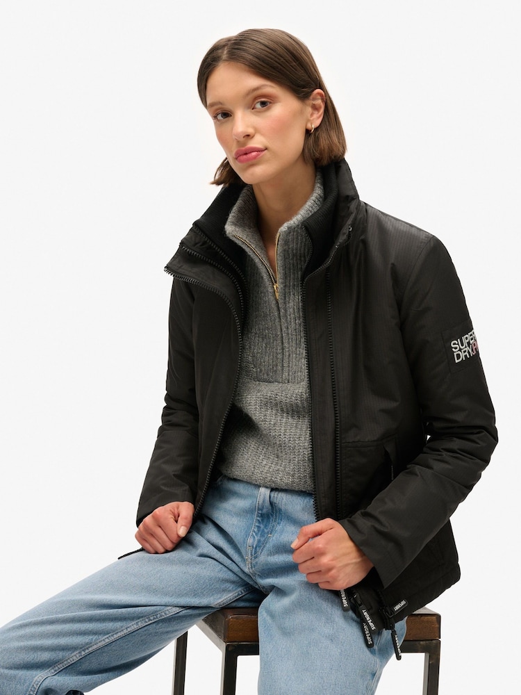 Superdry Black Mountain Windbreaker Jacket - Image 2 of 6