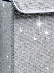 Grey Glitter Laundry Hamper - Image 2 of 2