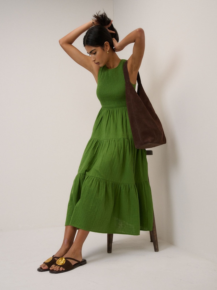 Nobodys Child Green Sleeveless Charlie Midaxi Dress - Image 1 of 5