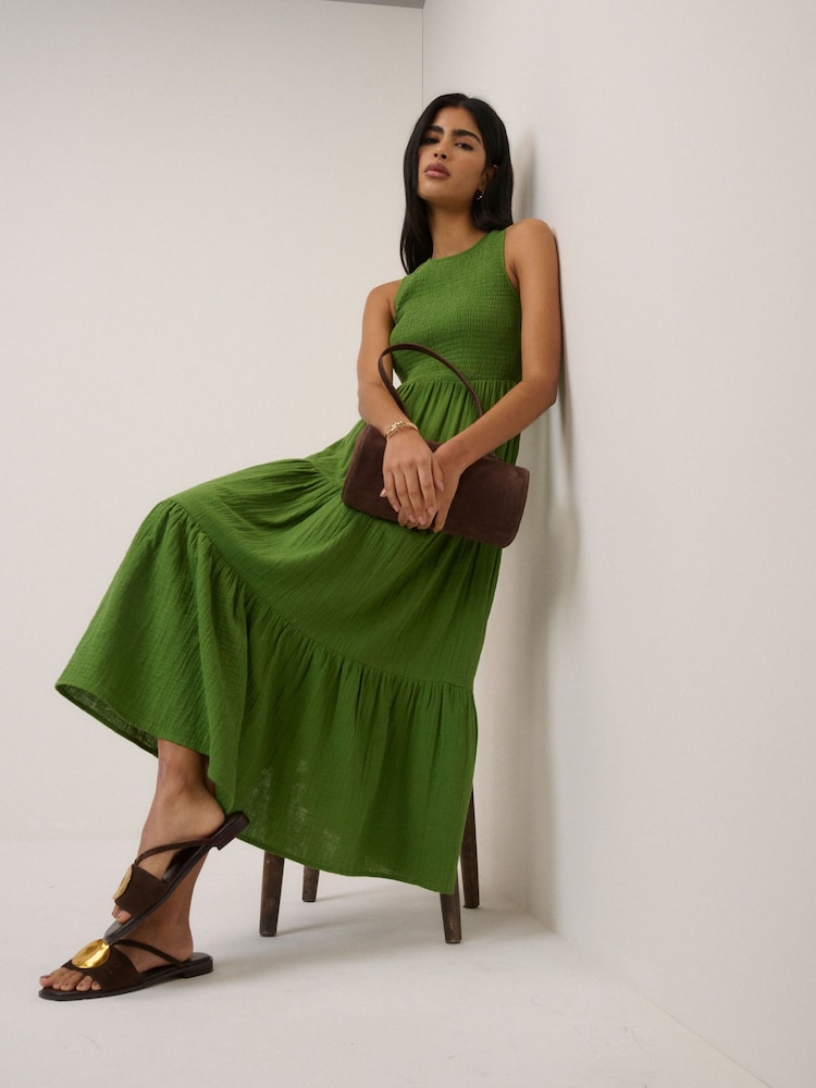 Nobodys Child Green Sleeveless Charlie Midaxi Dress - Image 2 of 5