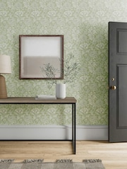 Morris & Co Green Chrysanthemum Toile 10.05M Wallpaper - Image 1 of 2