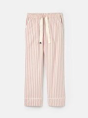 Joules Stella Pink Striped Cotton Pyjama Bottoms - Image 7 of 7