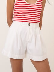Nobodys Child Cream Albie Denim Shorts - Image 3 of 5