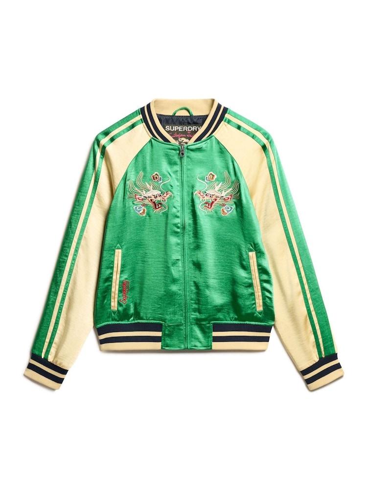 Superdry Bowling Green Suikajan Embroidered Bomber Jacket - Image 4 of 5