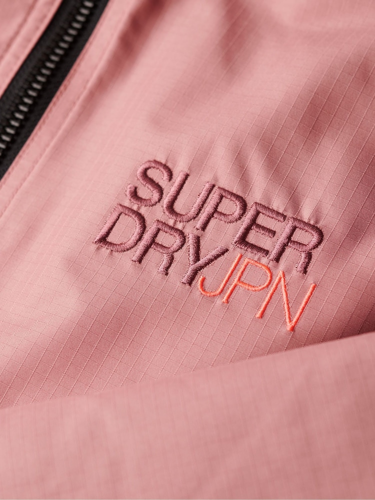 Superdry Ash Rose Hooded Emb Windbreaker Jacket - Image 5 of 5