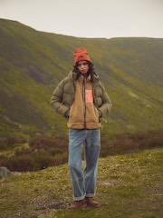 Superdry Dusty Olive Green Hooded Sports Puffer Bomber Jacket - Image 5 of 20