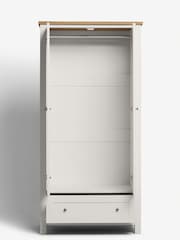 Chalk Malvern Paint Effect Double, 1 Drawer Wardrobe - Image 7 of 10