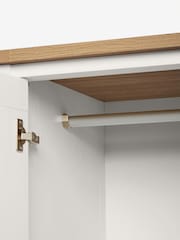 Chalk Malvern Paint Effect Double, 1 Drawer Wardrobe - Image 9 of 10