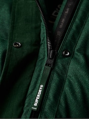 Superdry Enamel Green Tweed Longline Puffer Jacket - Image 6 of 6