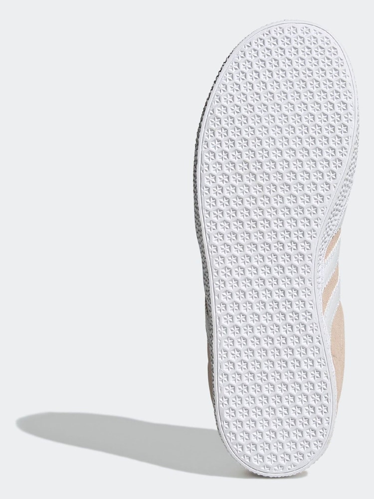 adidas Originals Pink/White Junior Gazelle Trainers - Image 10 of 10