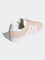 adidas Originals Pink/White Junior Gazelle Trainers - Image 7 of 10