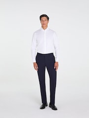 TM Lewin White Skinny Fit Non-Iron Regular Plain Twill Single Cuff Shirt - Image 1 of 9