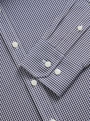 TM Lewin Blue Tailored Fit Non-Iron Regular Gingham Poplin Single Cuff Shirt - Image 7 of 8