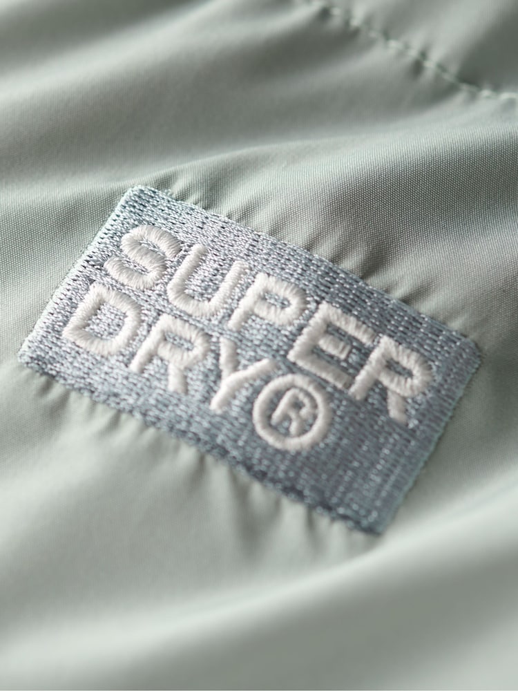 Superdry Puritan Grey Hooded 5 Baffle Sports Puffer Jacket - Image 5 of 5