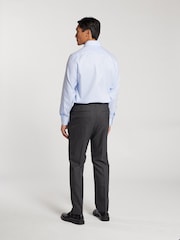 TM Lewin Blue Regular Fit Non-Iron Regular Plain Twill Single Cuff Shirt - Image 2 of 8