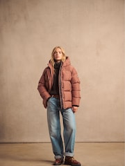 Nutmeg Spice Brown - Superdry 5 Baffle Sports Puffer-Jacke mit Kapuze - Bild 12 von 19