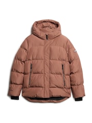 Nutmeg Spice Brown - Superdry 5 Baffle Sports Puffer-Jacke mit Kapuze - Bild 18 von 19