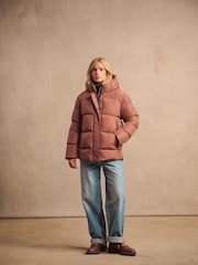 Nutmeg Spice Brown - Superdry 5 Baffle Sports Puffer-Jacke mit Kapuze - Bild 7 von 19