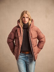 Nutmeg Spice Brown - Superdry 5 Baffle Sports Puffer-Jacke mit Kapuze - Bild 9 von 19