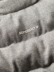 Superdry Grey Marl Tweed Puffer Boxy Jacket - Image 7 of 7