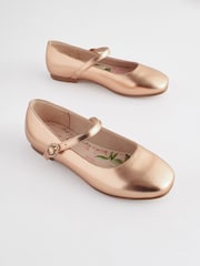 Roségold - Mary-Jane-Schuhe mit quadratischer Zehenpartie für festliche Anlässe für Blumenmädchen - Bild 1 von 6